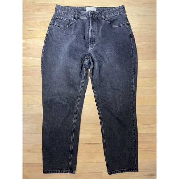 Everlane The Curvy 90's Cheeky Straight Jean Black Gray Women 32 Reg 28" Inseam - Picture 1 of 11